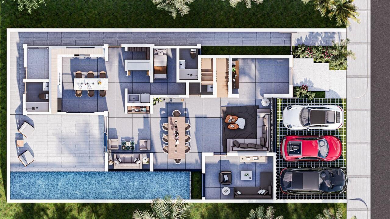 casas - Casa en Residencial Privado de cuatro habitaciones 2