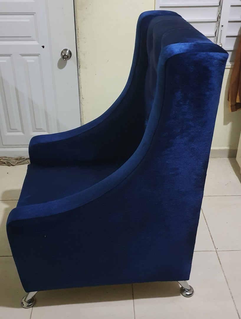 muebles y colchones - Sillón azul  1