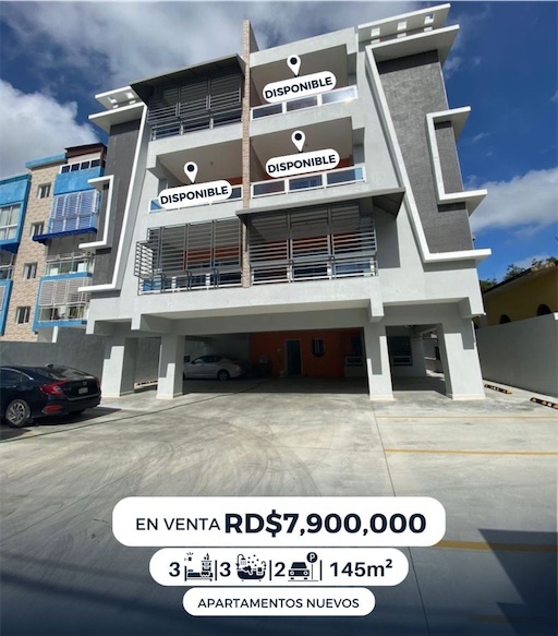 apartamentos - Venta de apartamento en vista hermosa Santo Domingo este