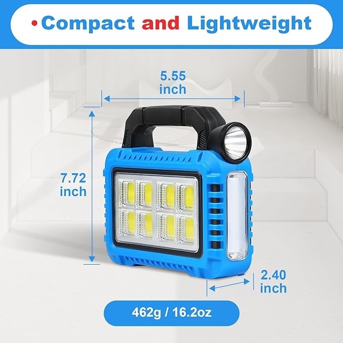 tours y viajes - LINTERNA SOLAR MULTIFUNCIONAL PARA ACAMPAR F-915 3