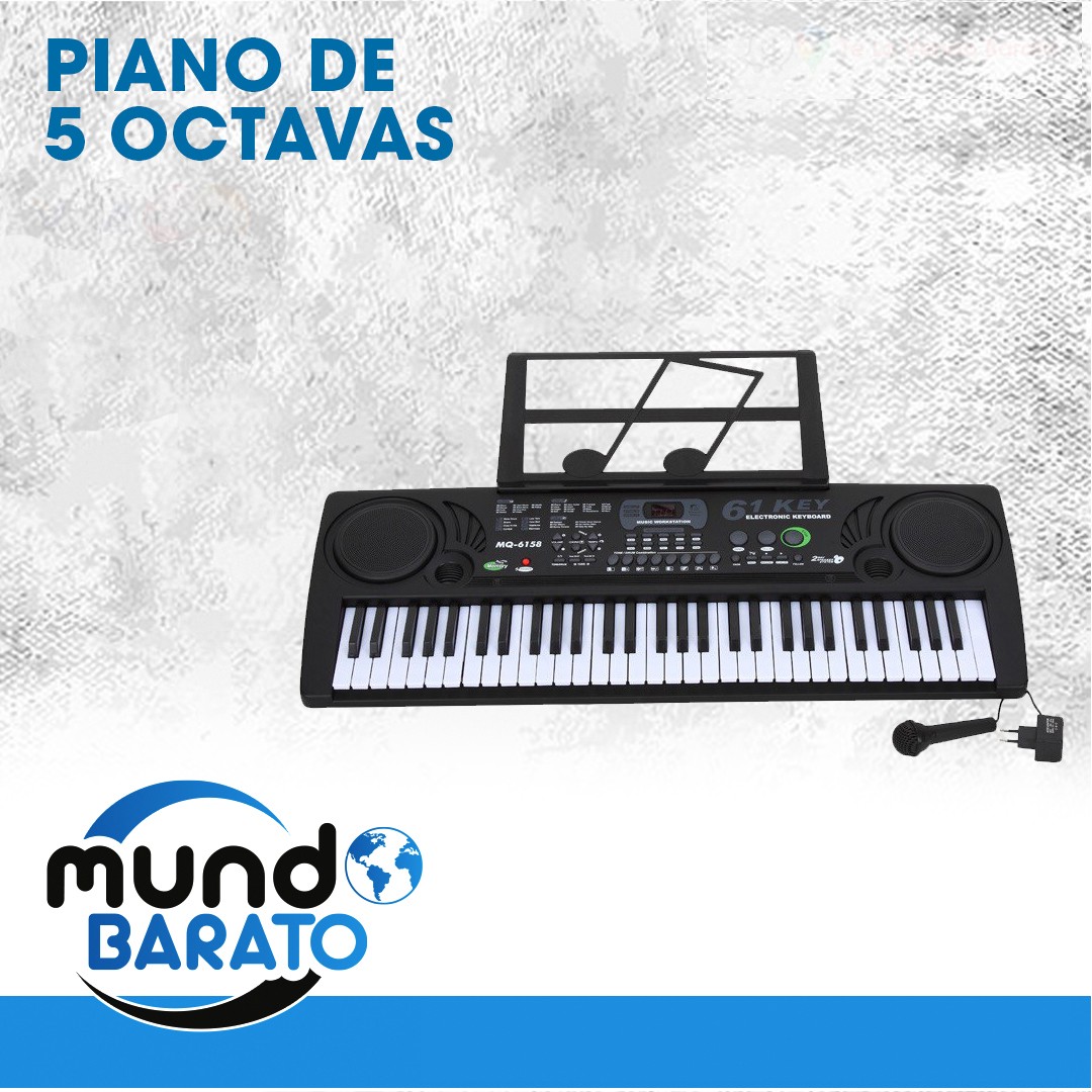 instrumentos musicales - Teclado 5 octavas Piano 0