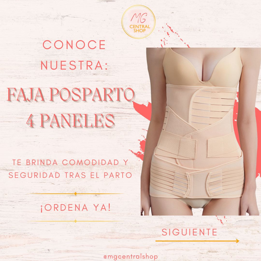 cuidado y nutricion - Faja posparto 4 paneles