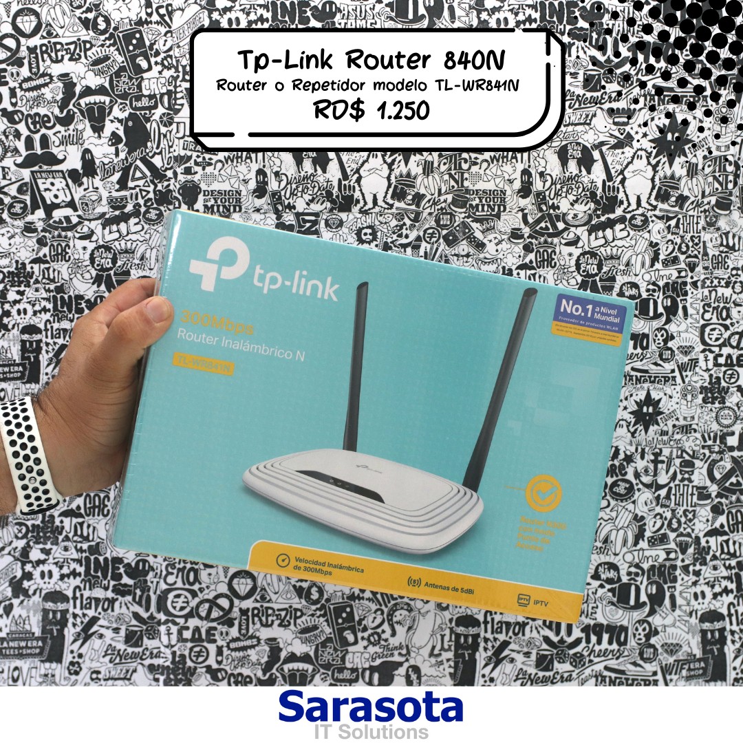 accesorios para electronica - Router Repetidor tp-link TL-WR841N Somos Sarasota