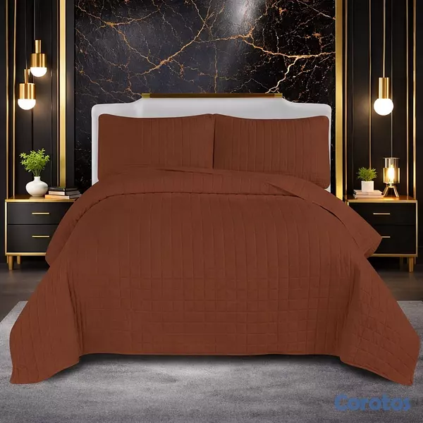 muebles y colchones - juego de cobertor 3 piezas para cama de 60  5
