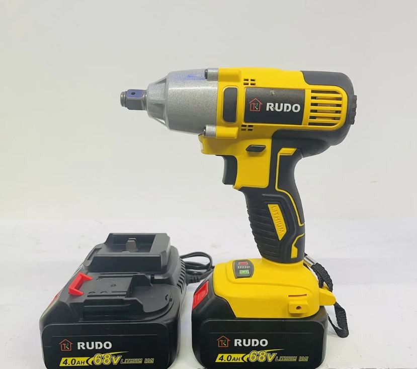 herramientas, jardines y exterior - Taladro inalambrico recargable de impacto 68 voltios con 2 pila  1