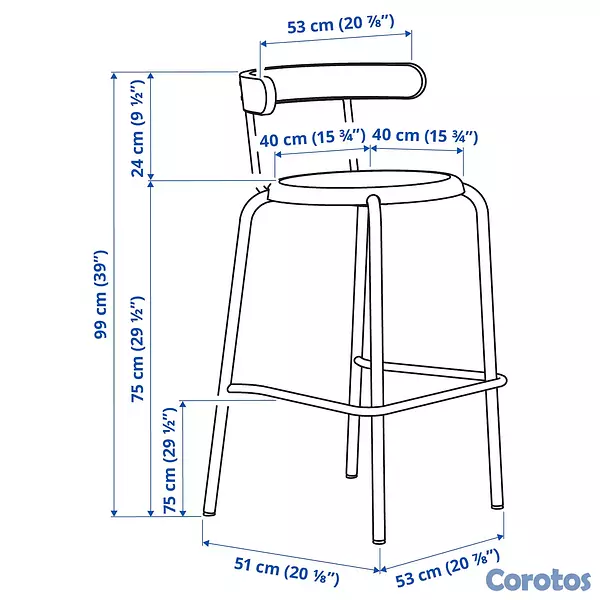 muebles y colchones - Sillas altas Ikea YNGVAR - 1 par 6
