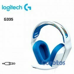 computadoras y laptops - AUDIFONO CON MICROFONO LOGITECH G335 STEREO PARA GAMING, COLOR BLANCO, PESO 240  2
