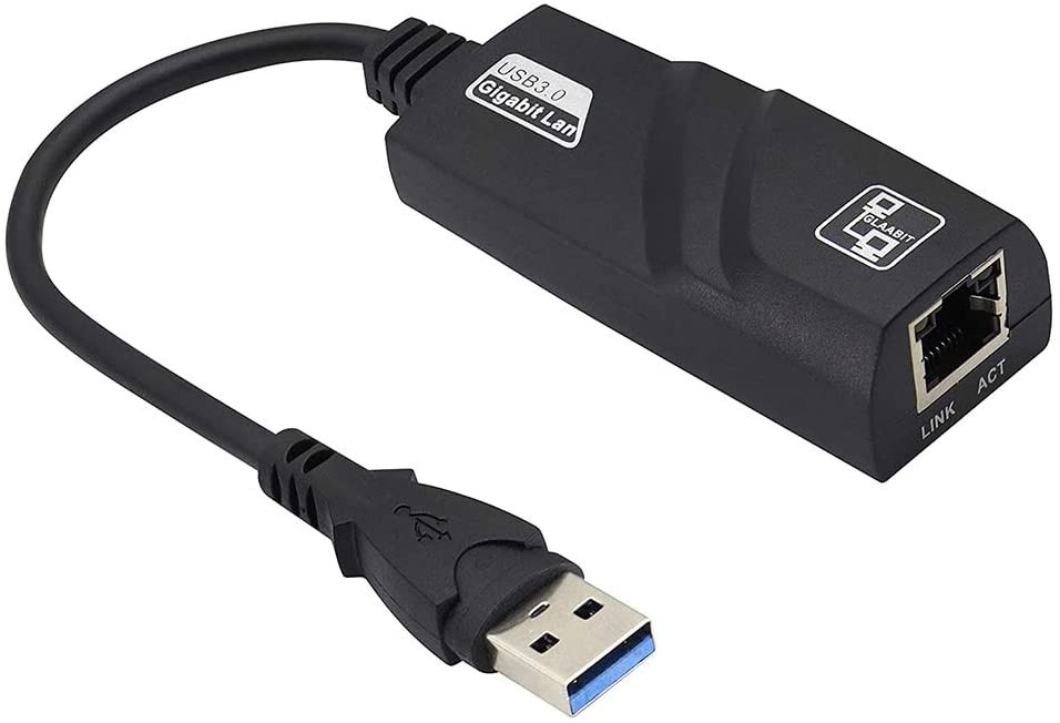 accesorios para electronica - Adaptador USB 3.0 a Ethernet red RJ45 LAN cableada Gigabit.