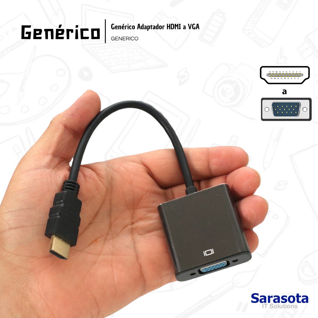 accesorios para electronica - Adaptador HDMI a VGA  2