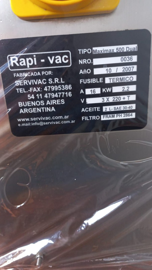 equipos profesionales - EMPACADORA AL VACIO RAPI VAC MODELO DZ 500  4