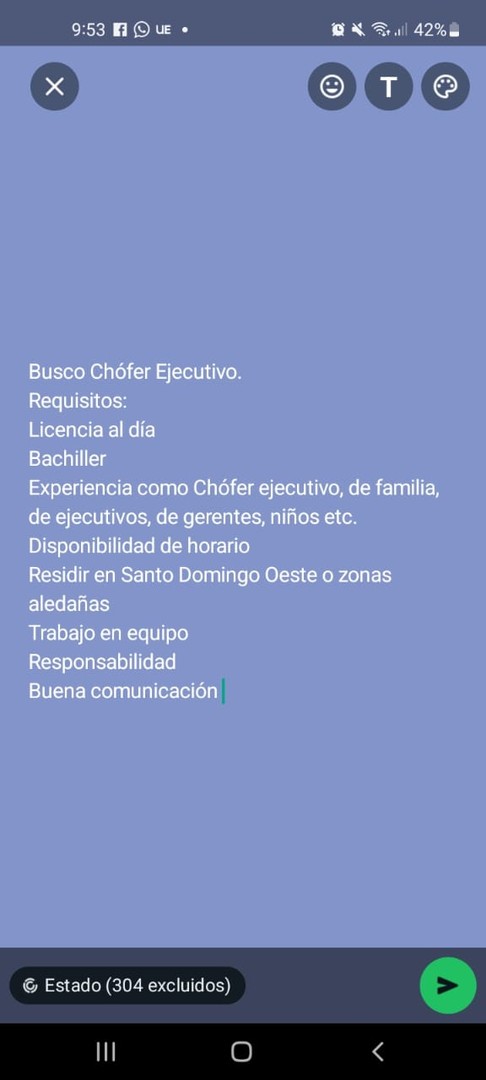 empleos disponibles - Chofer Ejecutivo