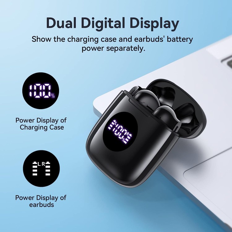 camaras y audio - Capoxo Wireless Earbuds V5.3 Bluetooth Headphones 50Hrs Battlery Life with Wirel