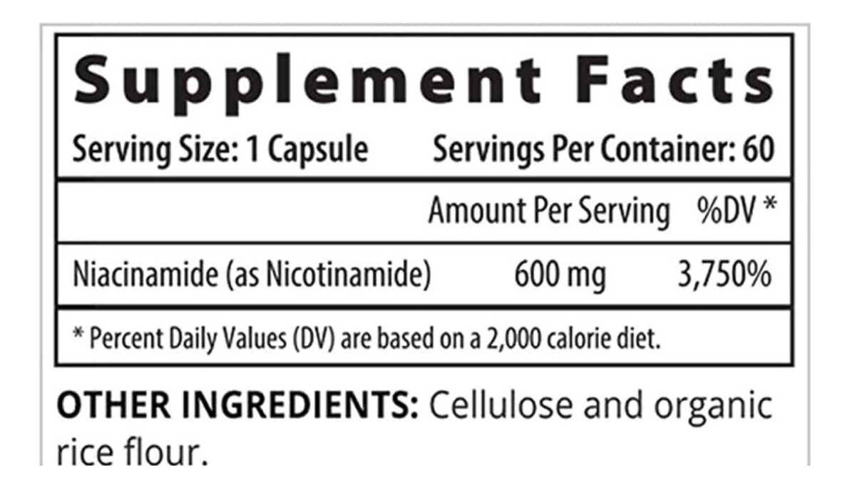 Salud y Equipamiento Médico - Niacinamida 60cp 600mg Prohealt 2