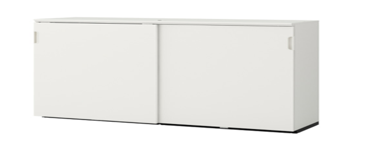 articulos de oficina - Credenza de 2 puertas, color blanco de IKEA