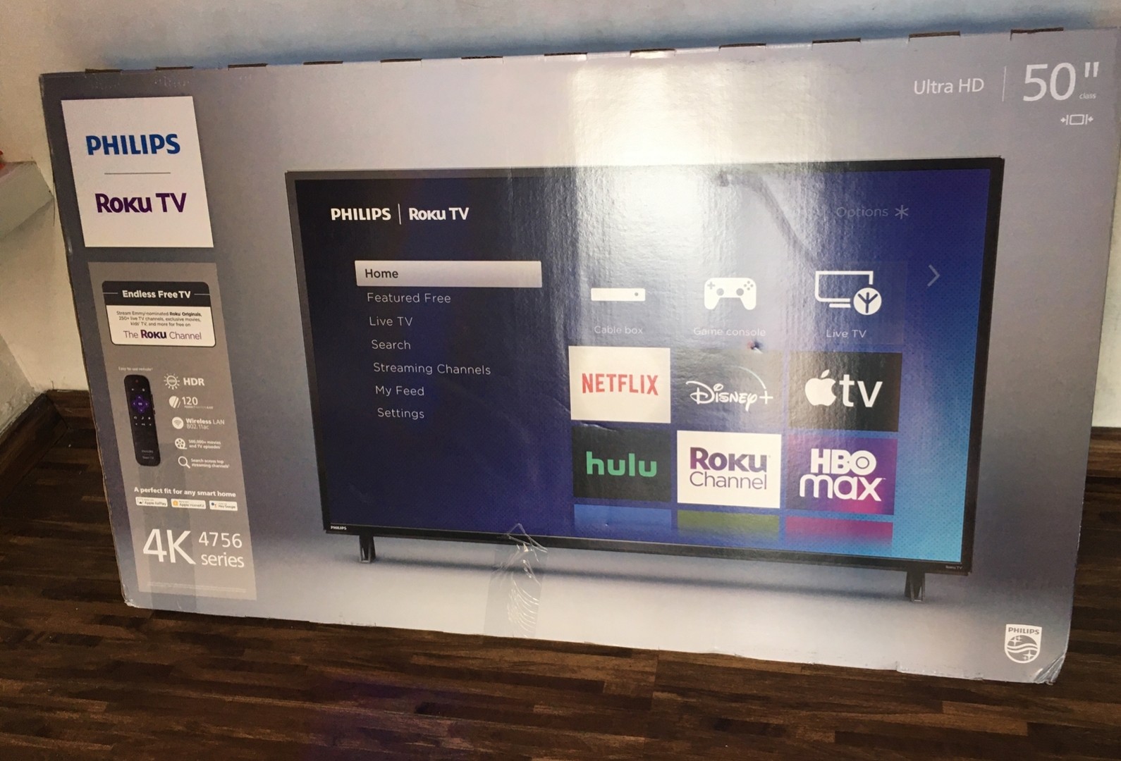 televisor philips smart tv de 50pulgadas ultras hd 4K nueva en caja sellada