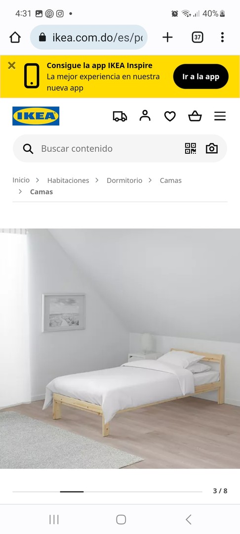 muebles y colchones - Base de cama Twinn con colchón incluido 0