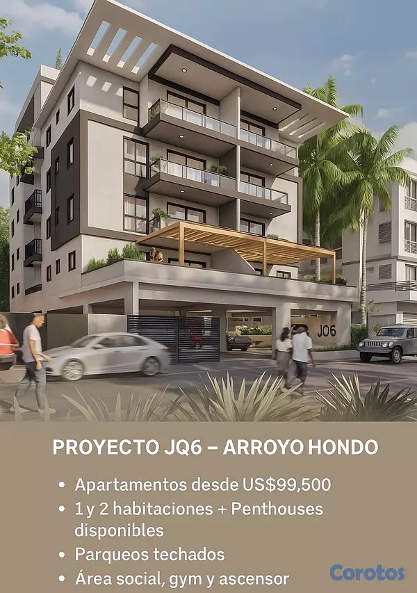 apartamentos - vendo Apto Nuevo gym ascensor US$99,500 4