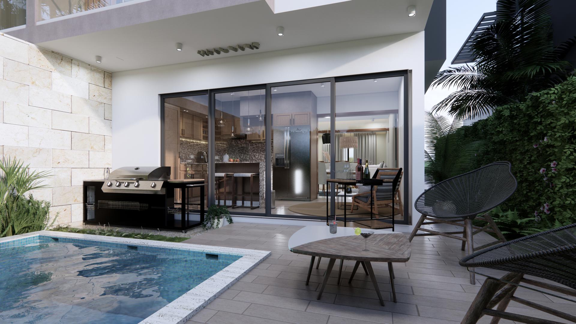 casas vacacionales y villas - VILLAS A LA VENTA EN PUNTA CANA- REPUBLICA DOMINICANA 5