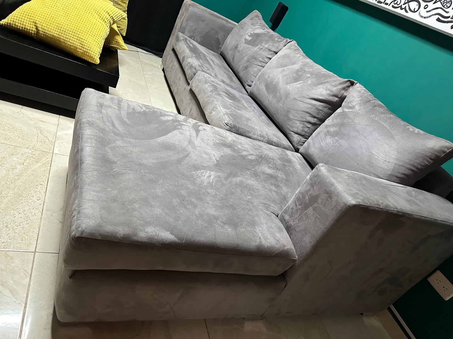 muebles y colchones - Venta sofá modular L gris 2