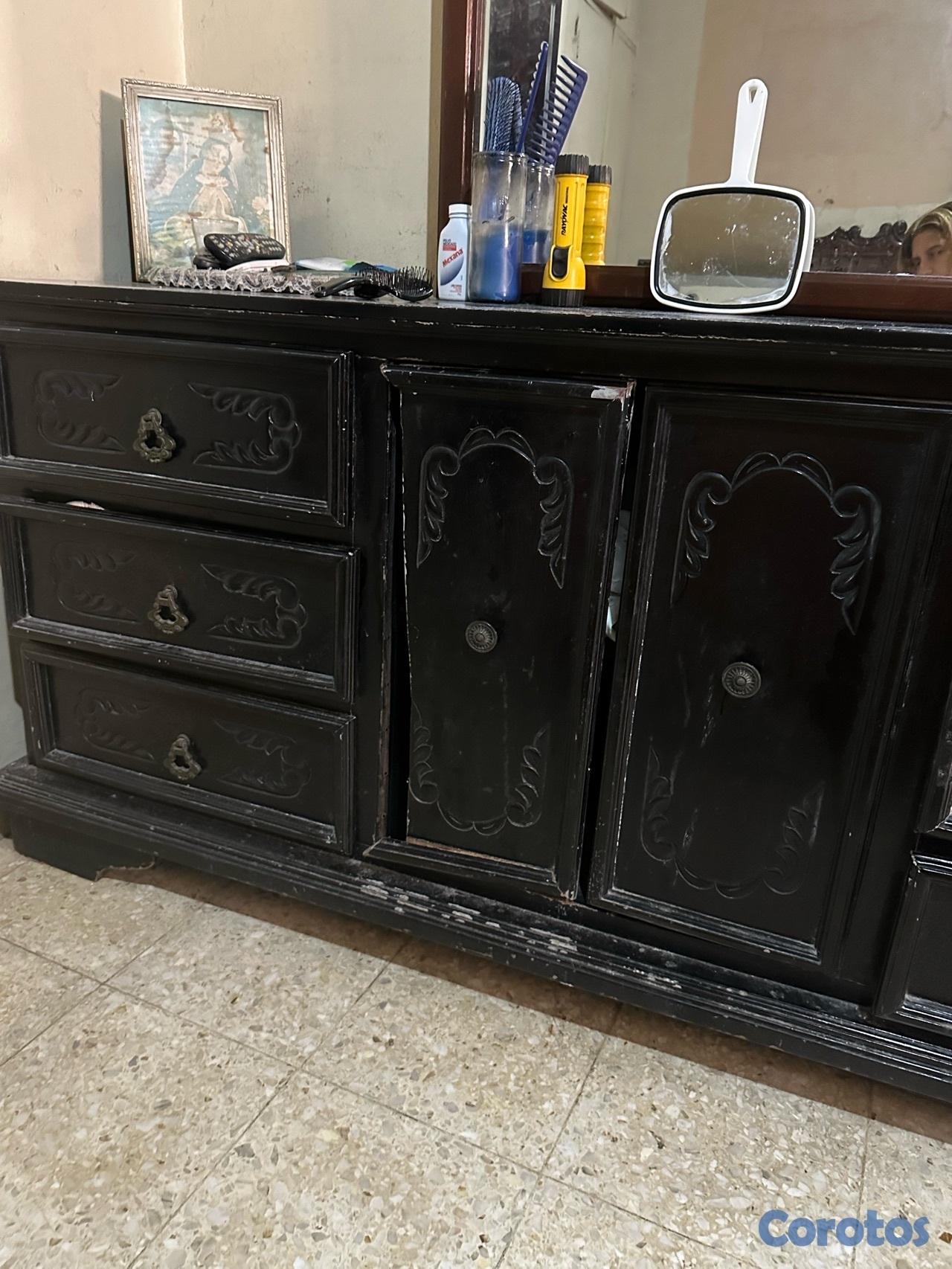 muebles y colchones - Gavetero de caoba  3