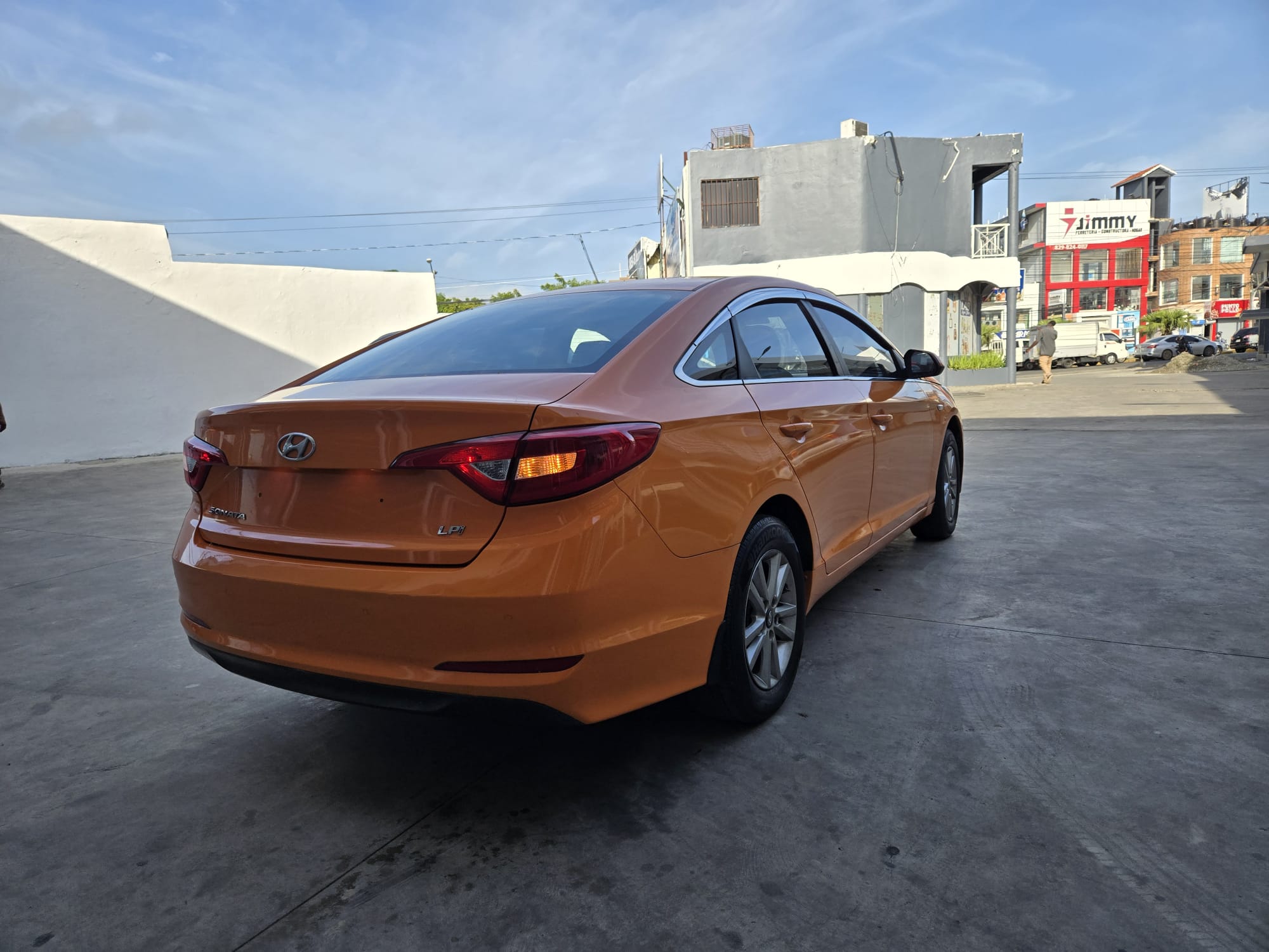carros - HYUNDAI SONATA LF 2018 NARANJA 1