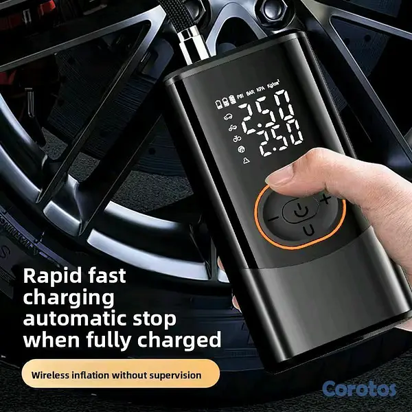 otros electronicos - 🚗💨 COMPRESOR DIGITAL INTELIGENTE PORTÁTIL  4