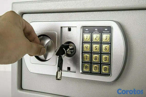 muebles y colchones - Caja fuerte de seguridad electrónica de pared 31 CMS 3
