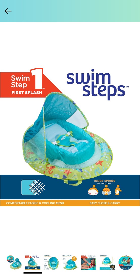 accesorios - Inflador para bebés de 3 a 9 meses. Marca Swimways 3