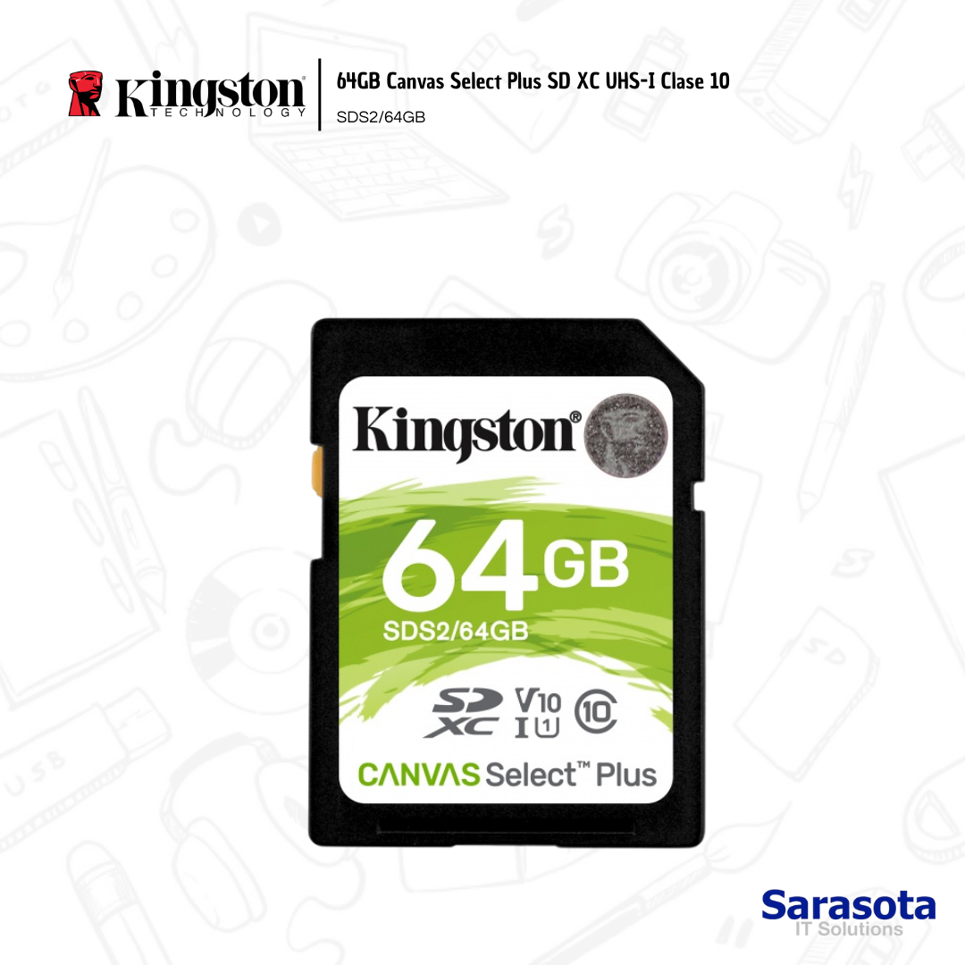 accesorios para electronica - kingston Canvas Select Plus SDXC 64GB 0