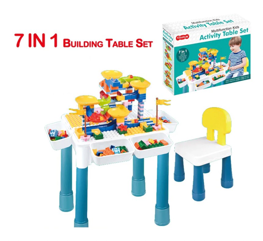 muebles - Mesa de Actividades 7 en 1 multifuncional actividades lego regalo ideal niños 1