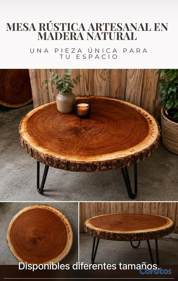 muebles y colchones - Mesas Rustica Artesanales 