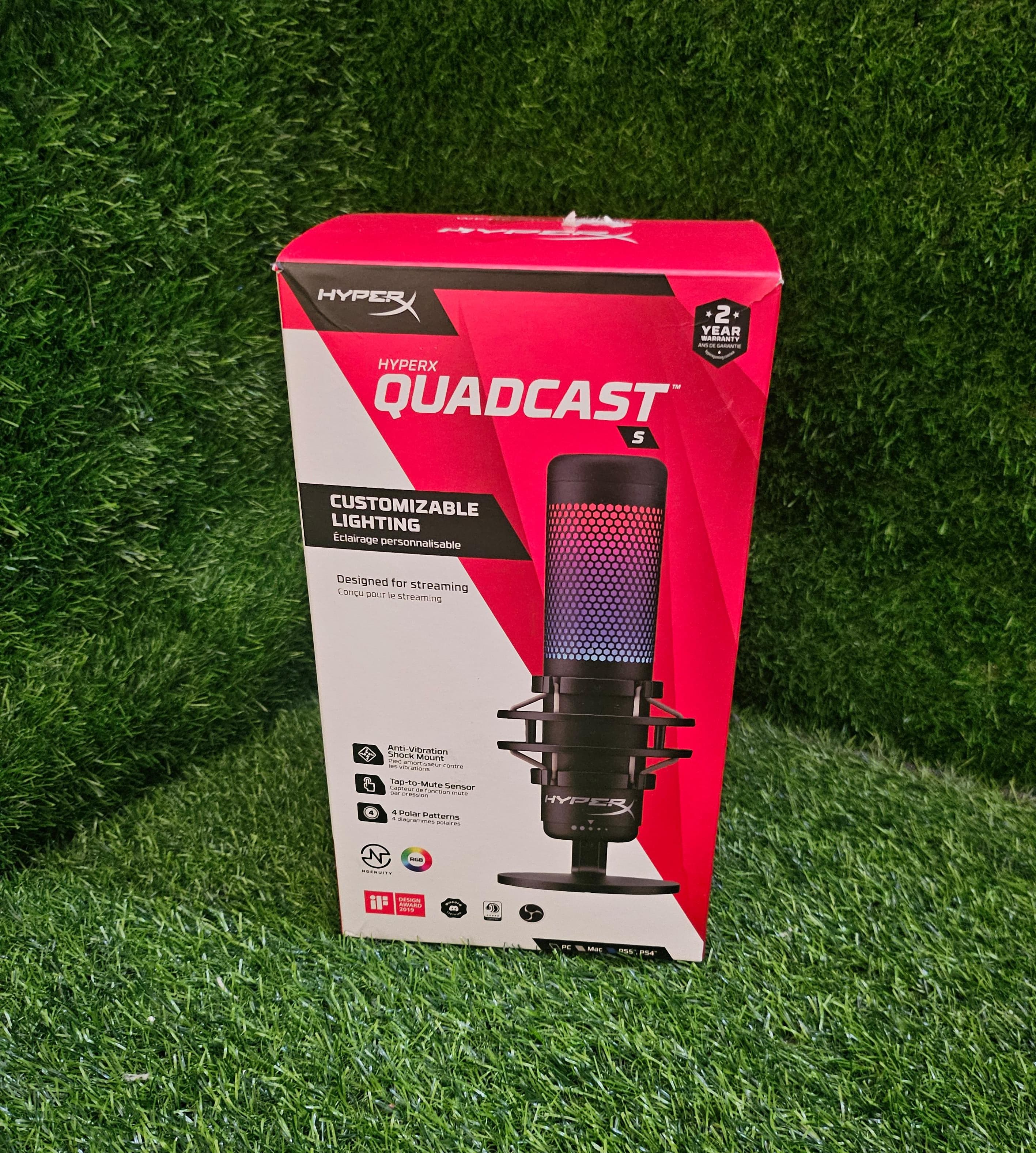 consolas y videojuegos - HyperX QuadCast S - Micrófono condensador USB RGB  1