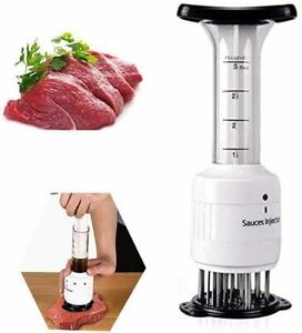 cocina - Inyector de salsas para carne profesional aguja ablandadora, sabor, bbq sazon 3