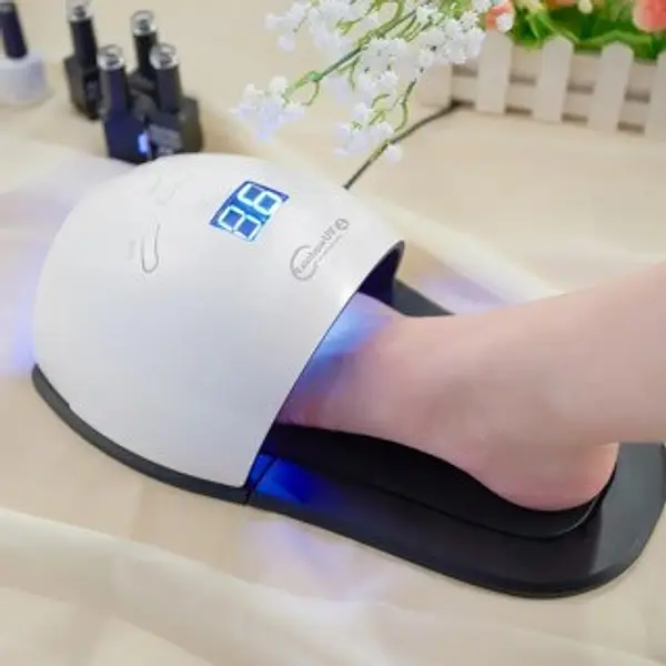 salud y belleza - Lámpara secadora de uñas para pies Led profesional salón de manicura, luz Uv pie 6