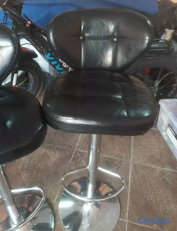 muebles y colchones - Taburetes ajustables en piel 1