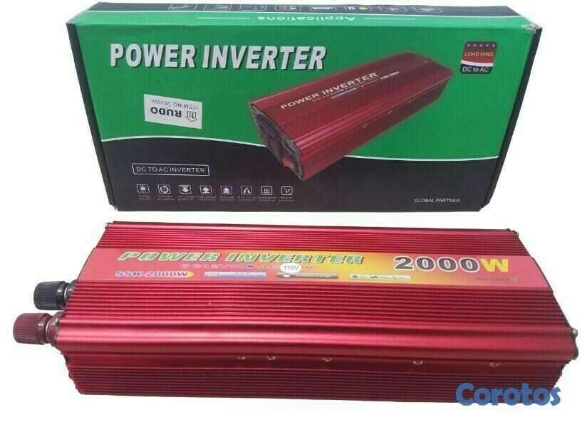 accesorios para electronica - Convertidor de voltaje 12v a 110v power inverter 1