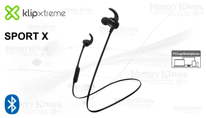 computadoras y laptops - AUDIFONO CON MICROFONO BLUETOOTH KLIPX SPORT X, DEPORTIVOS, BATERIA RECARGABLE,  1