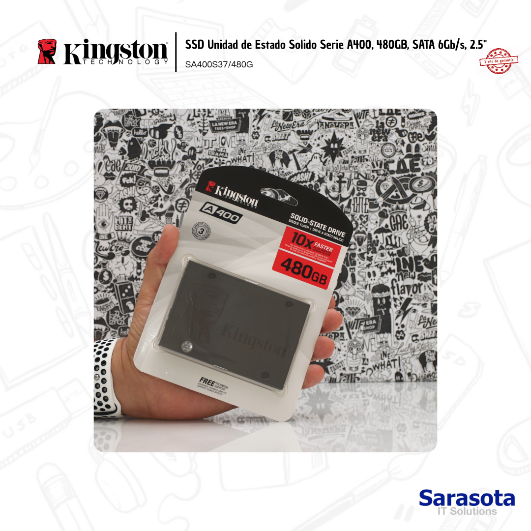 accesorios para electronica - Kingston SSD de 480Gb Serie A400 1