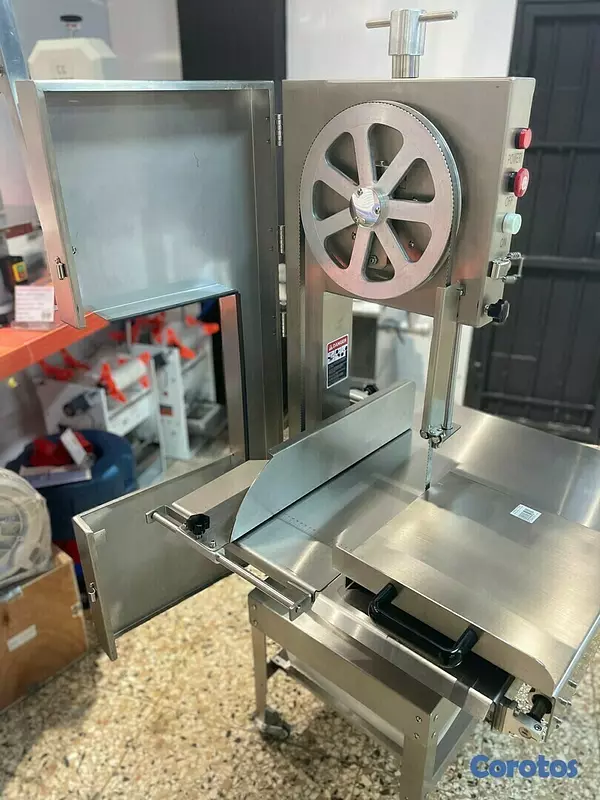 equipos profesionales - Sierra sinfin cortadora de carne hueso industrial 4