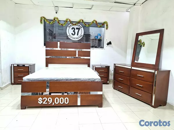muebles y colchones - Juego de Habitacion con Colchon Nuevo 3