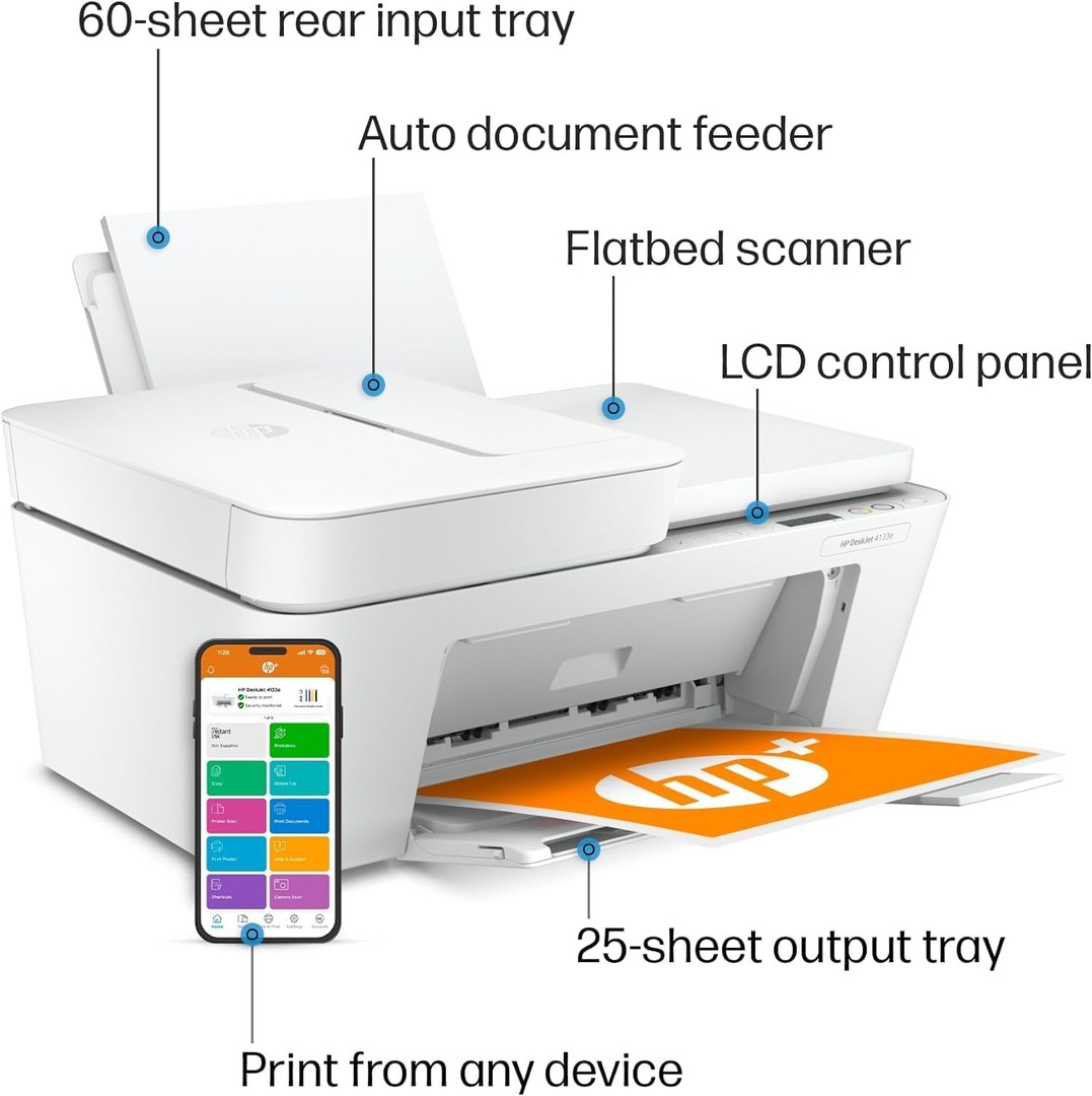 impresoras y scanners - HP DeskJet 4133e Impresora todo en uno, a cartuchos y wifi 2
