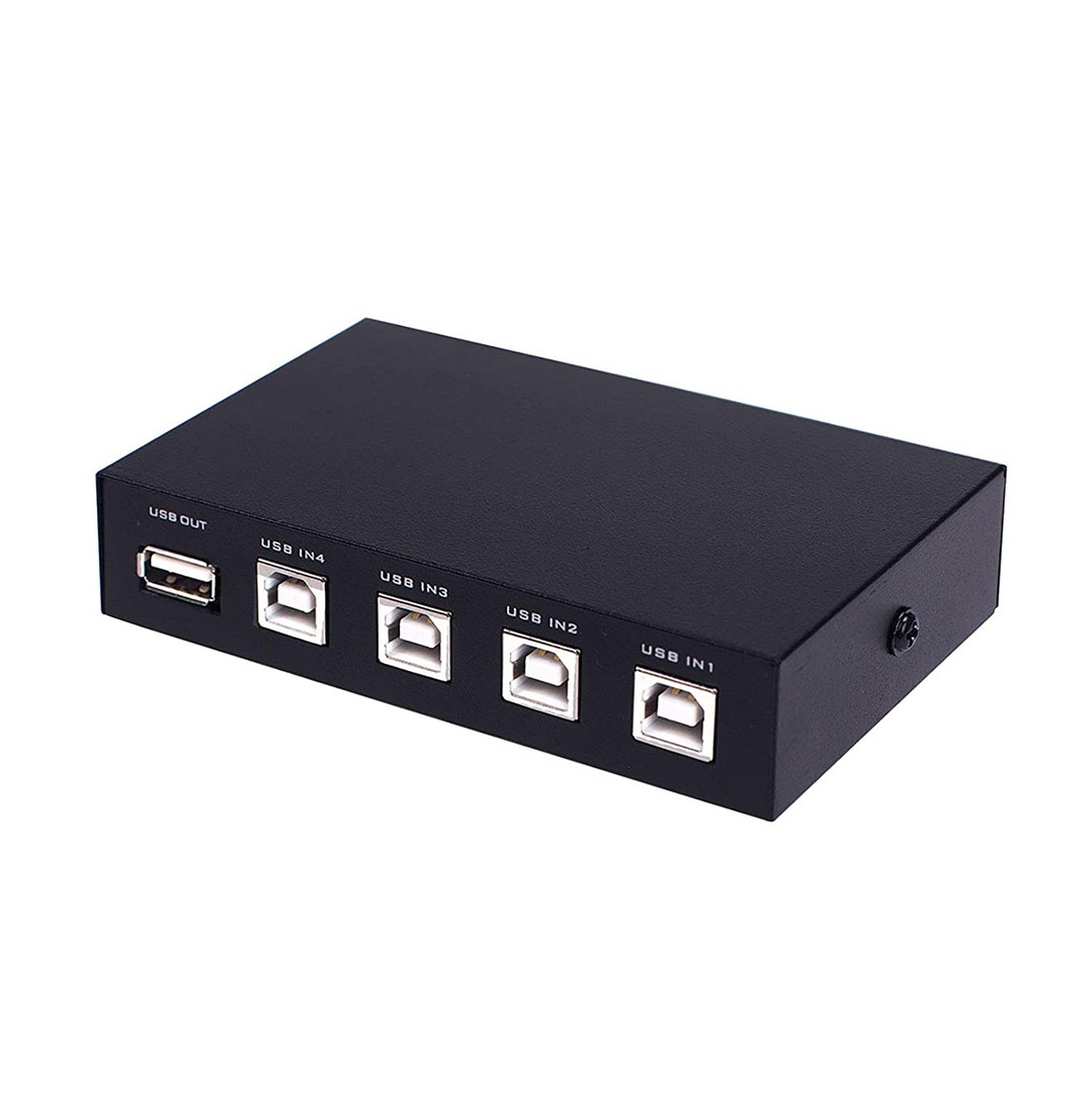 accesorios para electronica - Interruptor selector 4 puertos USB 2.0 - Switch USB