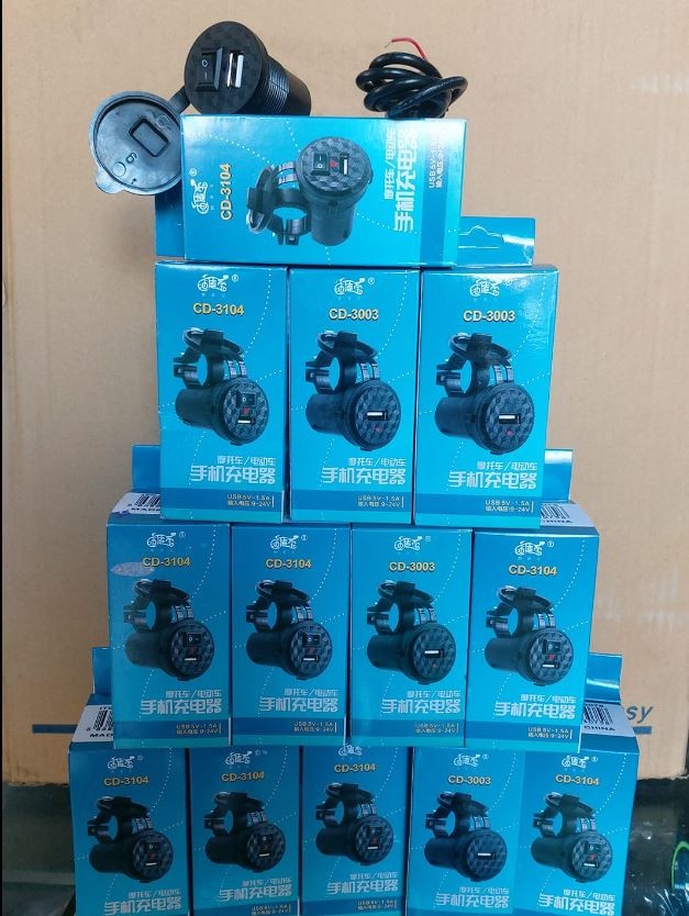 otros electronicos - Cargador de teléfono para motor pasola motocicleta 4