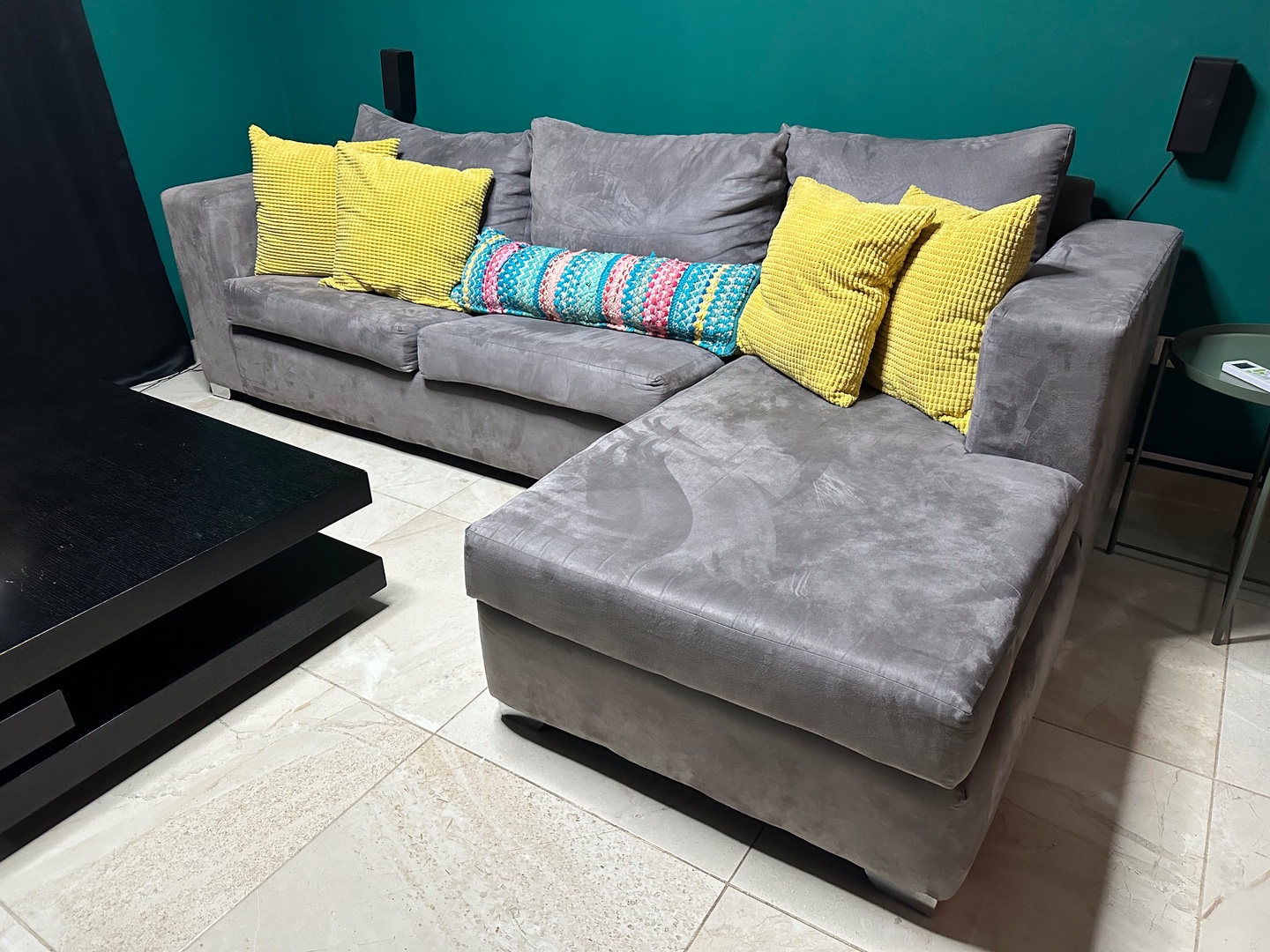 muebles y colchones - Venta sofá modular L gris