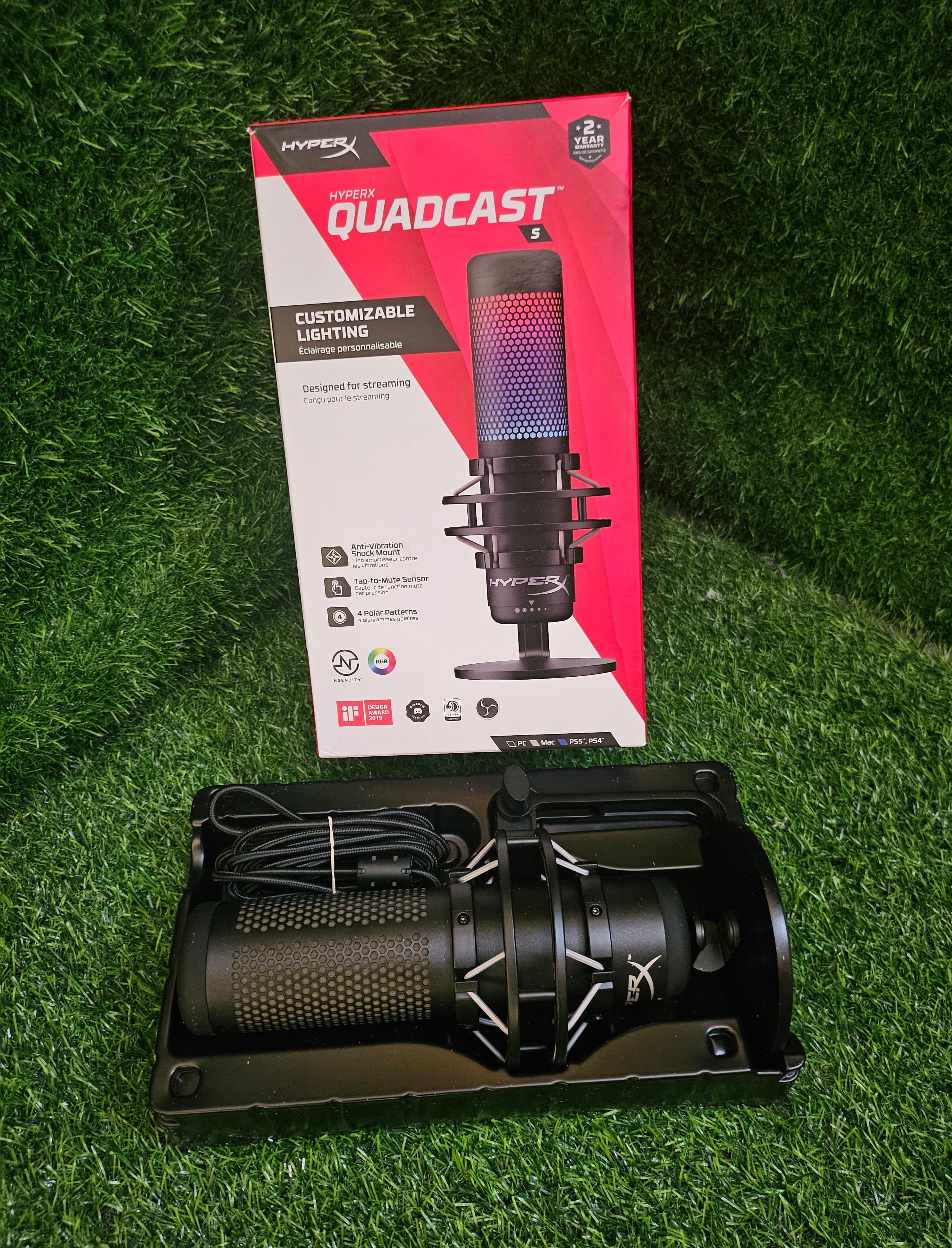 consolas y videojuegos - HyperX QuadCast S - Micrófono condensador USB RGB  2