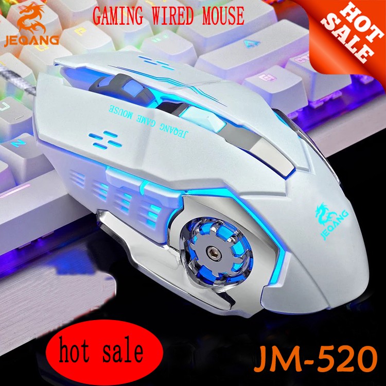 otros electronicos - Mouse Gaming JM - 520 RGB USB Luz Led Multicolor
 2