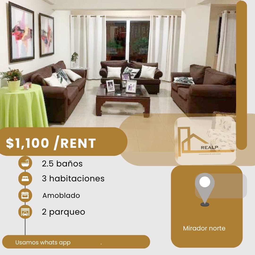 apartamentos - hermoso apartamento en una zona céntrica en el mirador sur  0