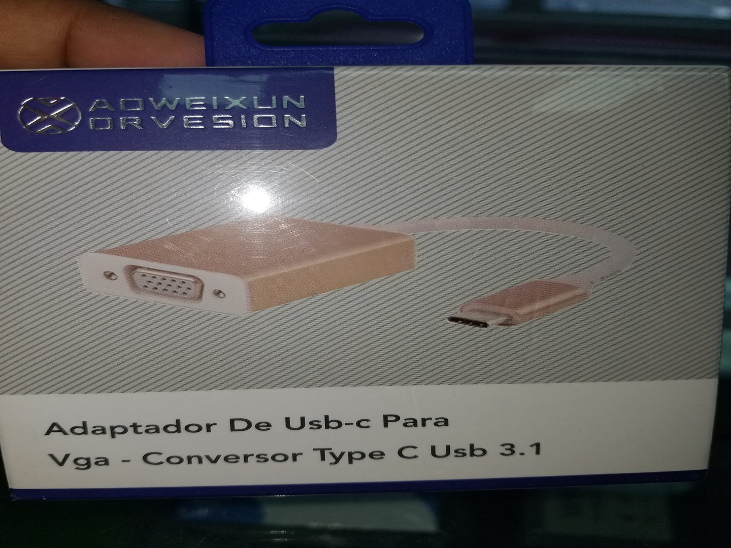 accesorios para electronica - Convertidor Tipo C USB 3.1  macho a VGA Adaptador de cable de enchufe. 2