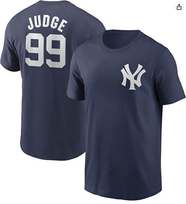 ropa y zapatos - Camiseta oficial de MLB para niños juveniles  Size: 8 (S) Aaron judge No. 99
