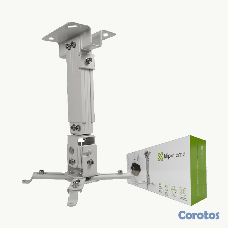 computadoras y laptops - SOPORTE BASE PARA PROYECTOR KLIPX BLANCA DE TECHO  1